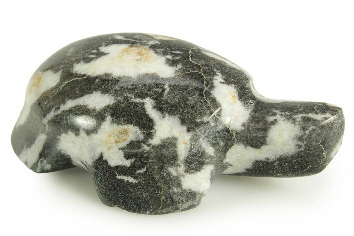 Carved Zebra Marble Turtle - Utah #367033